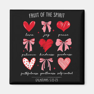 Fruit Of The Srit Christian Hearts Galatians 522-2 Magnet