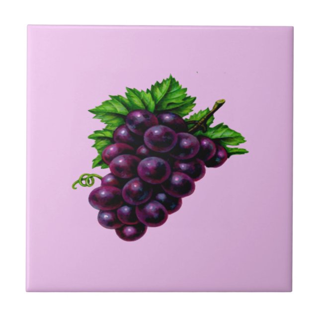 Fruit of the Vine Ceramic Tile (Front)