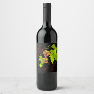 Fruit of the Vine Wine Label