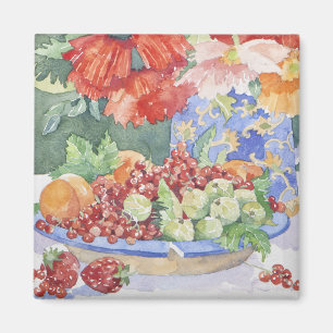 Fruit on a plate 2014 magnet