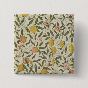 Fruit or Pomegranate wallpaper design 15 Cm Square Badge