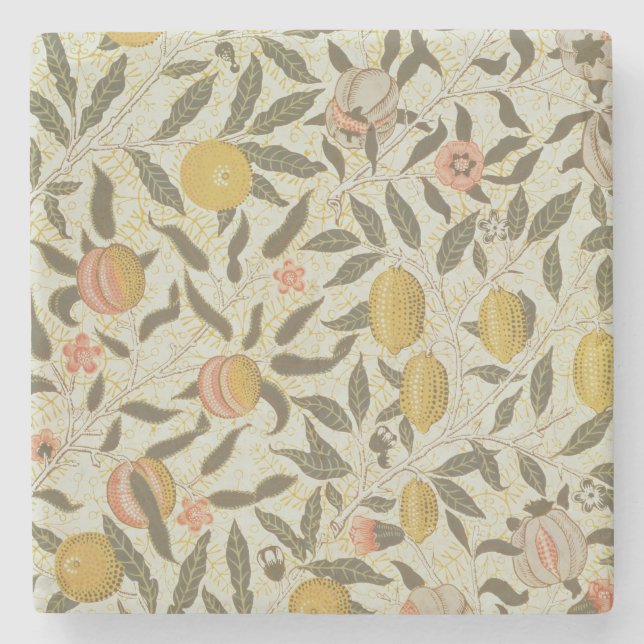 Fruit or Pomegranate wallpaper design Stone Coaster (Front)
