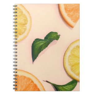 Fruit pastel pattern notebook