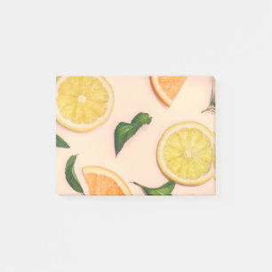 Fruit pastel pattern post-it notes