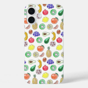 Fruit pattern iPhone 16 plus case