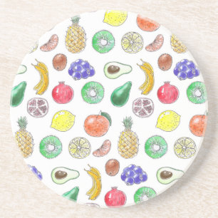 Fruit pattern coaster