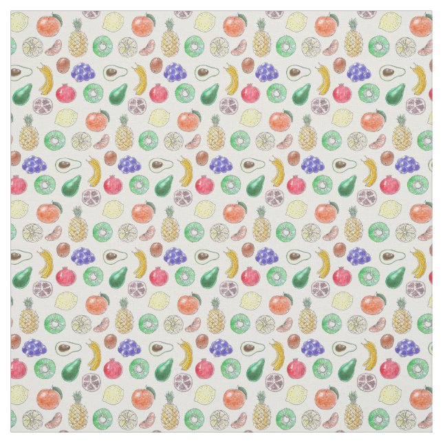Fruit pattern fabric (Swatch)