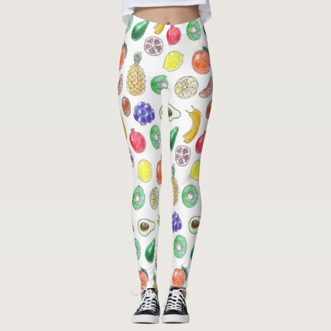 Fruit pattern leggings (Front)