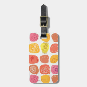 Fruit pattern luggage tag