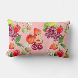 Fruit Pattern Lumbar Cushion