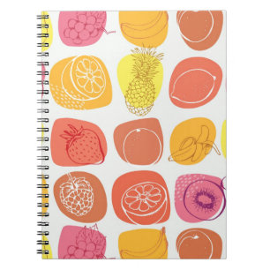 Fruit pattern notebook