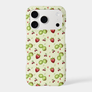 Fruit Pattern Pastel Green Phone Case