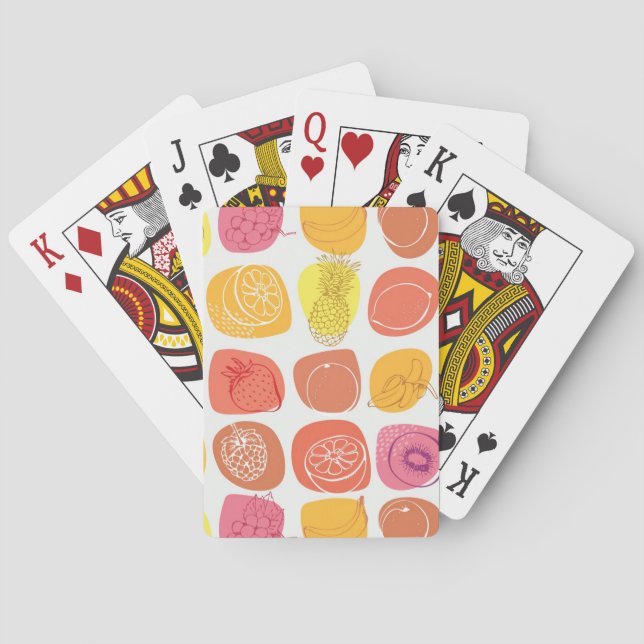 Fruit pattern playing cards (Back)