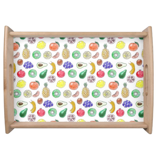 Fruit pattern serving tray (Front)
