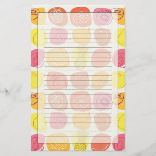 Fruit pattern stationery