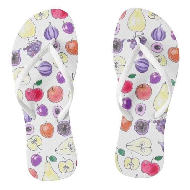 Fruit pattern thongs (Footbed)
