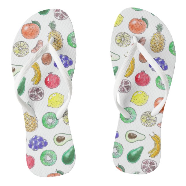 Fruit pattern thongs (Footbed)