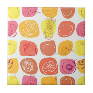 Fruit pattern tile