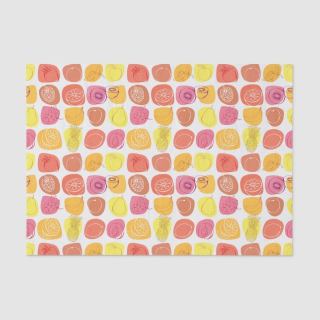 Fruit pattern tissue paper (Front)