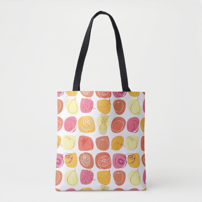 Fruit pattern tote bag (Front)