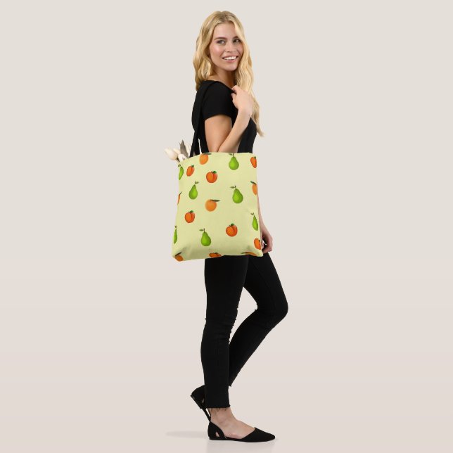 Fruit Pattern Tote Bag (On Model)