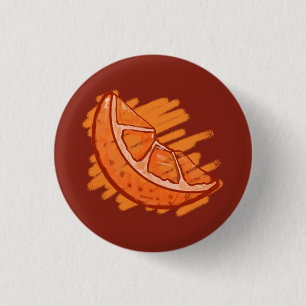 Fruit Patterns Blood Orange 3 Cm Round Badge