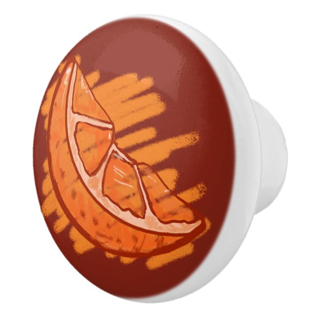 Fruit Patterns Blood Orange Gifts Ceramic Knob (Right)