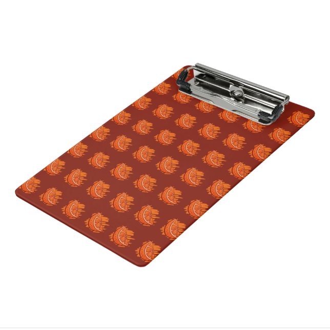 Fruit Patterns Blood Orange Mini Clipboard (Angled3)