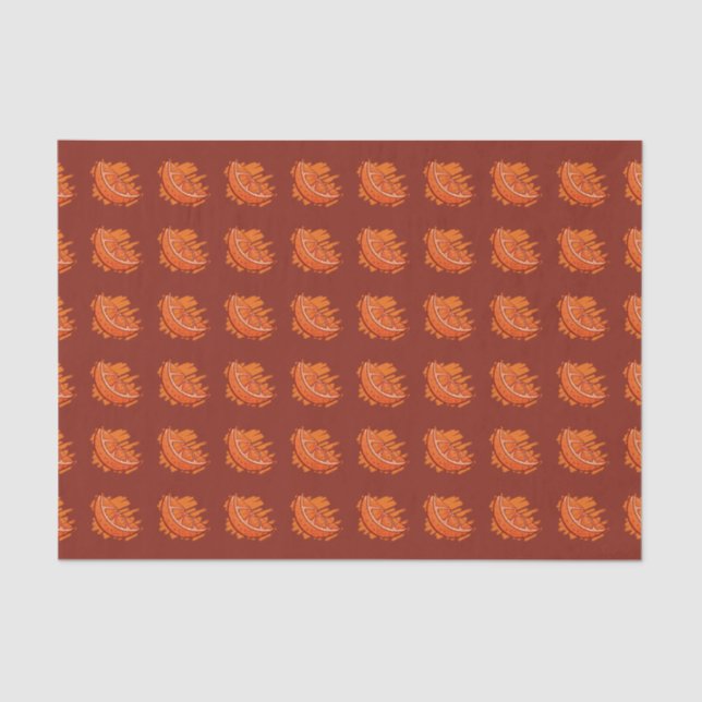 Fruit Patterns Blood Orange Tissue Paper (Front)