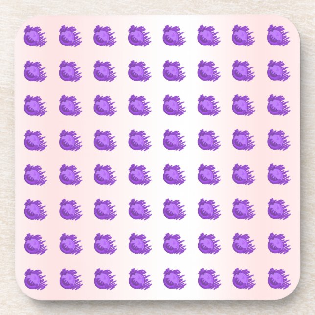 Fruit Patterns Blueberries and Cream Coaster (Front)