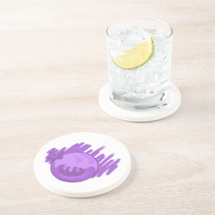 Fruit Patterns Blueberries and Cream Coaster