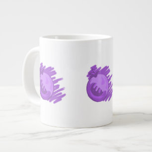 Fruit Patterns Blueberries and Cream Large Coffee Mug