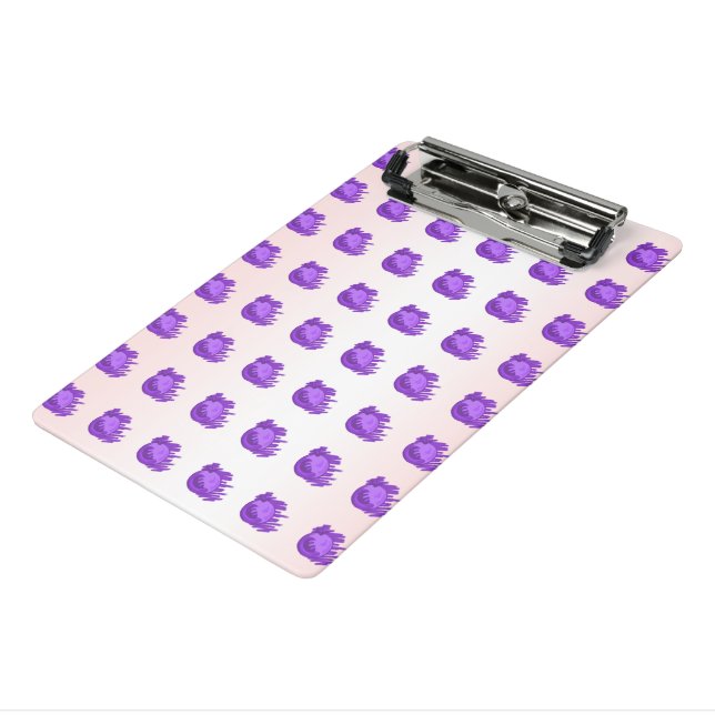 Fruit Patterns Blueberries and Cream Mini Clipboard (Angled3)