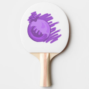 Fruit Patterns Blueberries and Cream Ping Pong Paddle