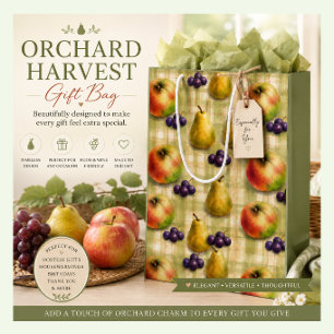 Fruit Pears, Apples & Grapes Gift Bag