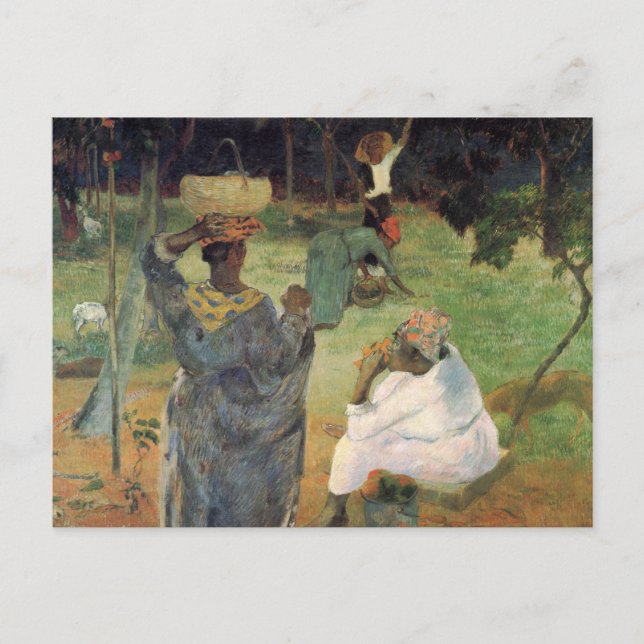 Fruit Picking - Paul Gauguin Postcard (Front)
