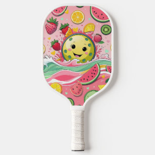 Fruit Pickleball Party – Cute Kawaii Paddle with S