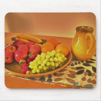 fruit plate mouse pad