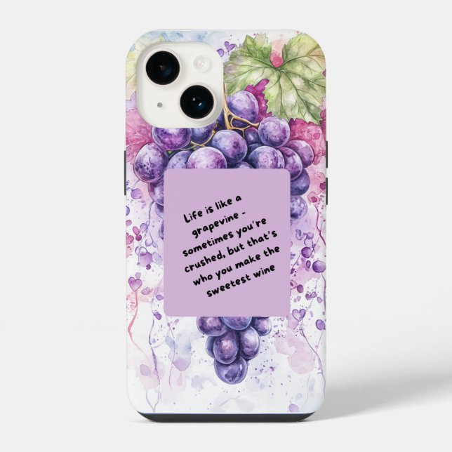 Fruit Quote iPhone Case – Fun & Fresh Motivational (Back)