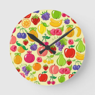 Fruit Round Clock