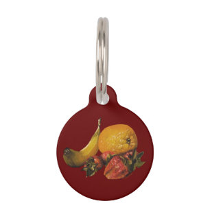 Fruit Round Pet Tag
