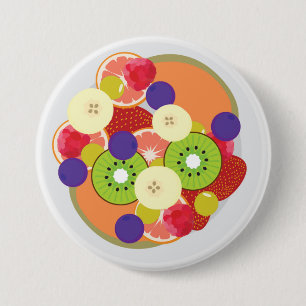 Fruit Salad 7.5 Cm Round Badge