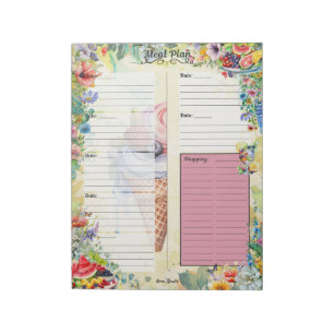 Fruit Salad 7 Day Meal Planner Notepad