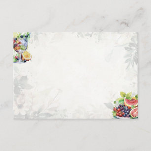 Fruit Salad Basic Blank Recipe Card 