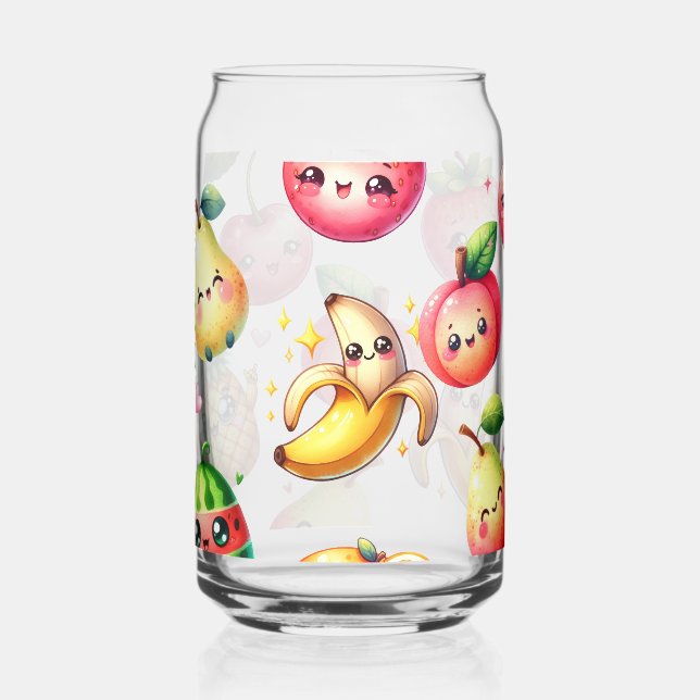 Fruit Salad Can Glass (Back)