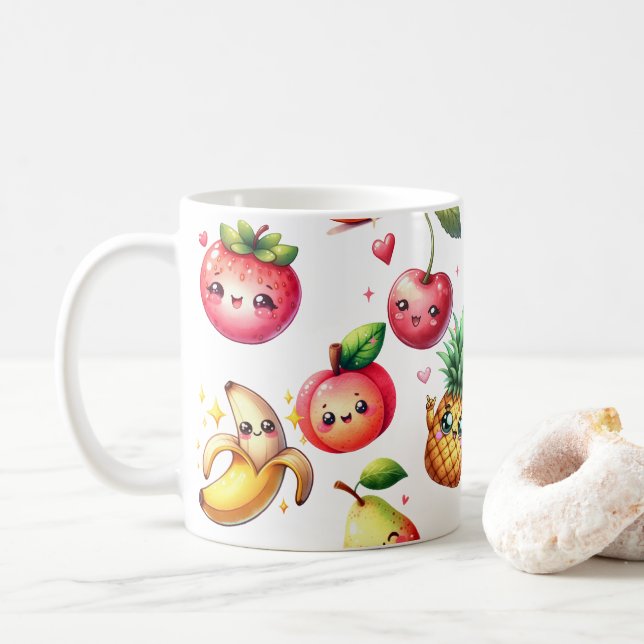 Fruit Salad Coffee Mug (With Donut)