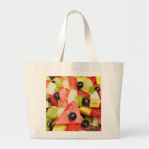 fruit salad large tote bag