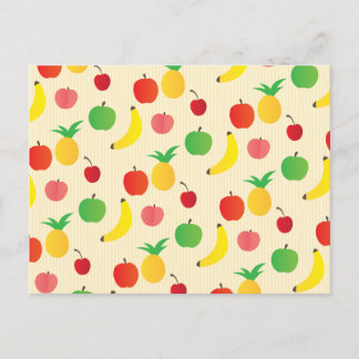 Fruit Salad Pattern Postcard