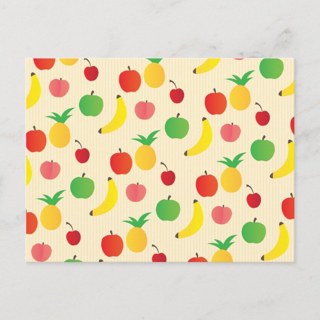 Fruit Salad Pattern Postcard (Front)