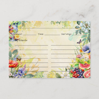 Fruit Salad Recipe Card